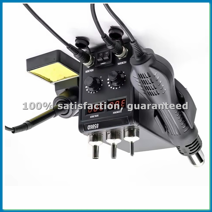 Smd Rework Station Hot Air Soldering 2 In 1 - Stazione di Saldatura 8586D 2in1 750W