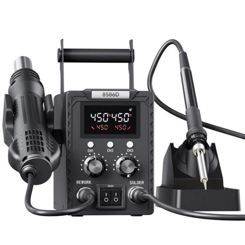 Smd Rework Station Hot Air Soldering 2 In 1 - K8586D Stazione di saldatura e rilavorazione