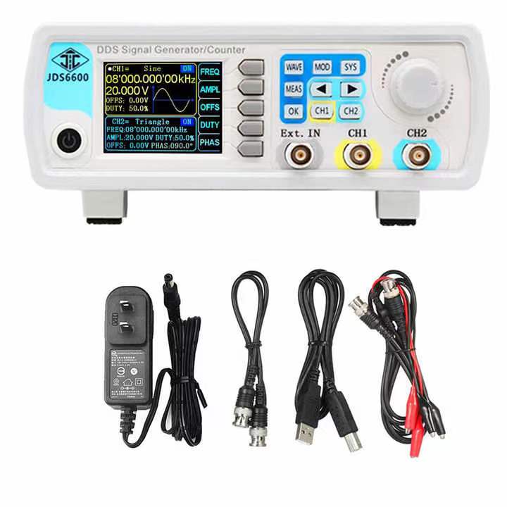 JDS6600 15/30/40/50/60MHz DDS  - Dual Channel Arbitrary Waveform Function Generator 60Mhz recensione e prezzo